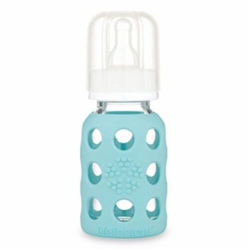 Lifefactory Glass Baby Bottle - Mint Perspective: front