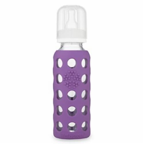 Lifefactory® Glass Baby Bottle - Grape Perspective: front