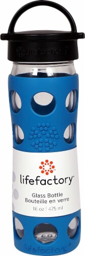 Lifefactory Glass Water Bottle with Silicone Sleeve - Teal Lake, 16 oz -  Kroger