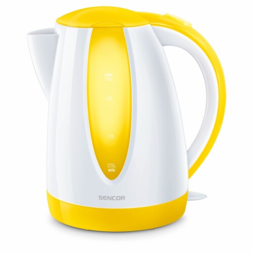 Sencor Simple Electric Kettle - Yellow/White, 1.8 L - Fry's Food Stores