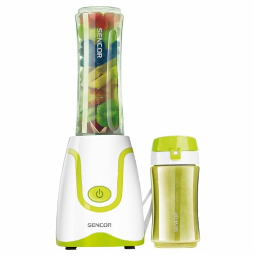 Sencor Smoothie Blender & Bottles - White/Green Perspective: front