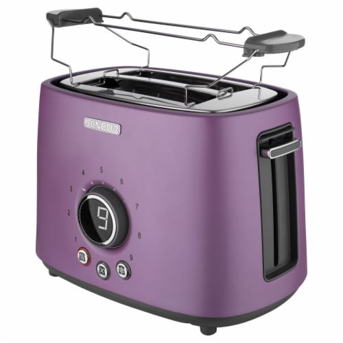 Sencor 2-Slot Toaster with Digital Button and Rack - Violet, 1 ct