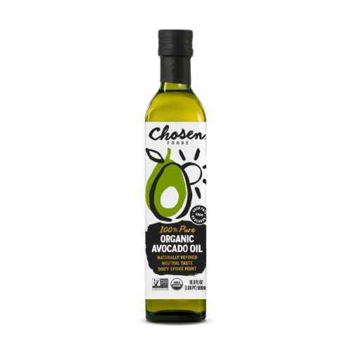 Chosen® Foods 100% Pure Organic Avocado Oil Perspective: front