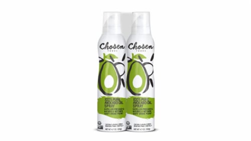 Chosen® Foods 100% Pure Avocado Oil Spray Twin Pack Perspective: front