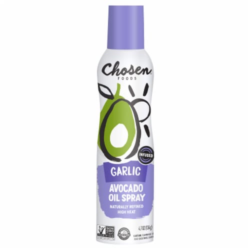 Chosen® Foods Garlic Infused Avocado Oil Spray Perspective: front