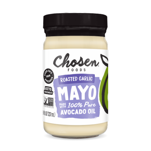 Chosen Foods Pure Avocado Oil Roasted Garlic Mayo Perspective: front