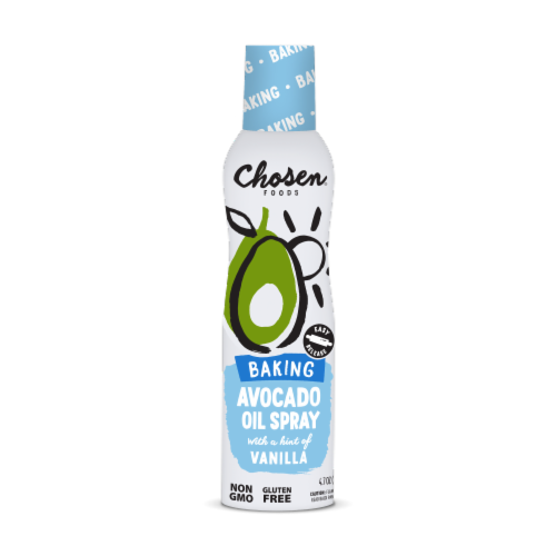 Chosen® Foods Avocado Oil with Vanilla Baking Spray Perspective: front
