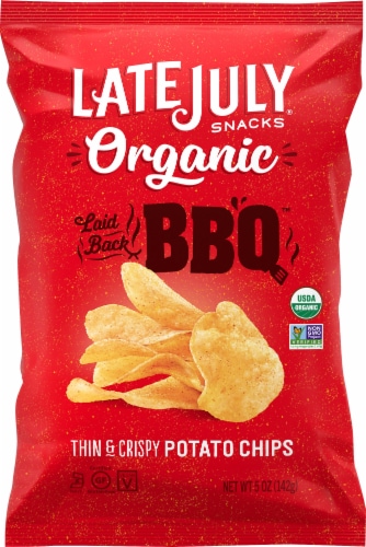 Late July Organic BBQ Potato Chips Perspective: front