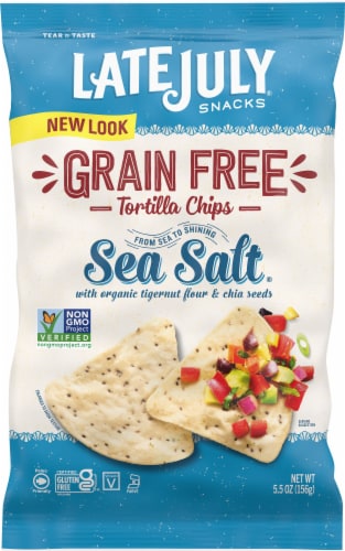 Late July Organic Sea Salt Tortilla Chips Perspective: front