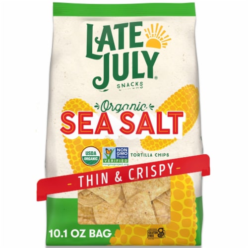 Late July® Organic Sea Salt Thin and Crispy Tortilla Chips Perspective: front
