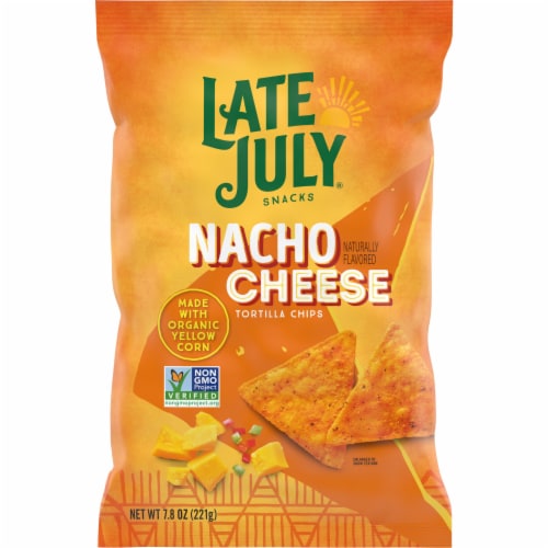 Late July Snacks Nacho Cheese Tortilla Chips Perspective: front