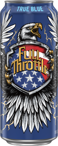 Full Throttle® True Blue Agave Energy Drink Can Perspective: front