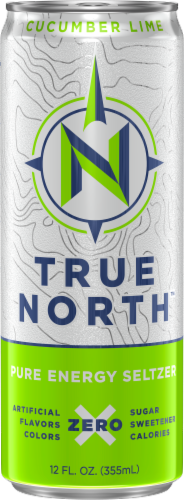 True North™ Cucumber Lime Pure Energy Seltzer Perspective: front