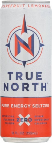True North™ Grapefruit Lemonade Pure Energy Seltzer Perspective: front