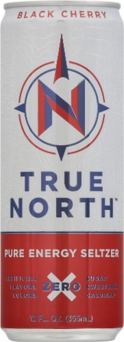 True North™ Black Cherry Pure Energy Seltzer Perspective: front