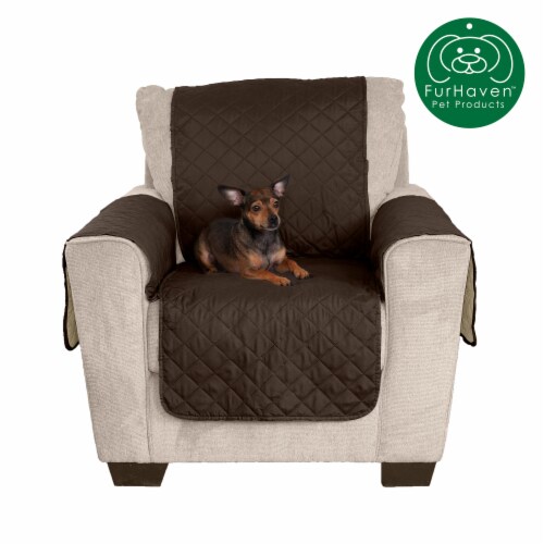 Reversible Chair Protector - Espresso/Clay Perspective: front