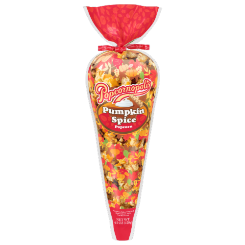 Popcornopolis® Pumpkin Spice Popcorn Perspective: front