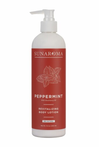 Sunaroma Peppermint Revitalizing Natural Body Lotion Perspective: front