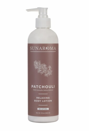Sunaroma Patchouli Relaxing Natural Body Lotion Perspective: front