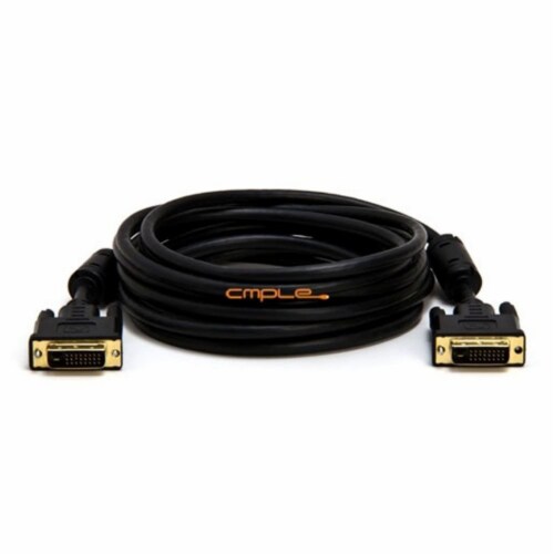 Dvi-D Digital to Dvi-D Digital Dual Link M/M Cable - 15Ft (Gold Plated) Perspective: front