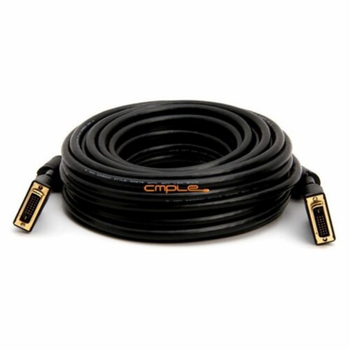Dvi-D Digital to Dvi-D Digital Dual Link M/M Cable - 50Ft (Gold Plated) Perspective: front
