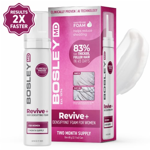 Bosley® MD Revive+ Densifying Foam For Women Perspective: front