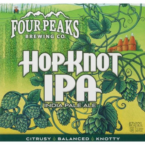 Four Peaks Hop Knot IPA Craft Beer Perspective: front