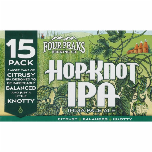 Four Peaks Hop Knot IPA Craft Beer Perspective: front