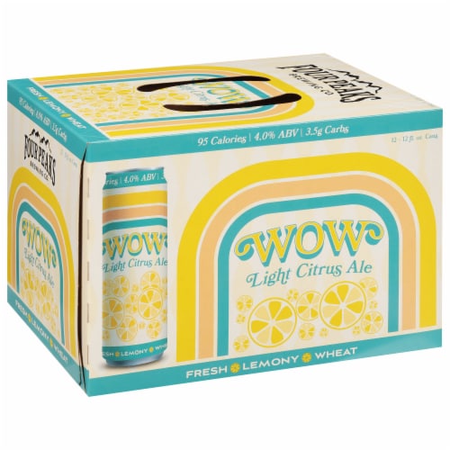 Four Peaks Brewing Light Citrus Ale Wow Beer Perspective: front