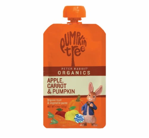 Pumpkin Tree® Peter Rabbit™ Organics Apple Carrot & Pumpkin Puree Pouch Perspective: front