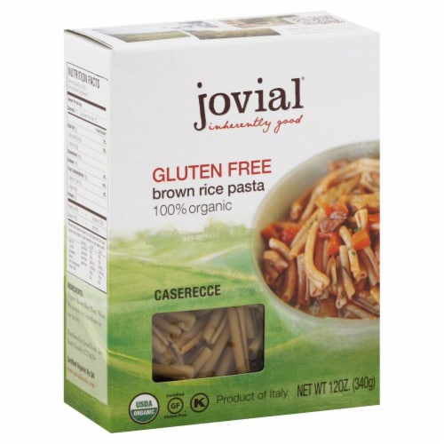 Jovial Brown Rice Pasta Organic Gluten Free Perspective: front