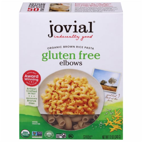 Jovial® Gluten Free Brown Rice Pasta Elbows Perspective: front