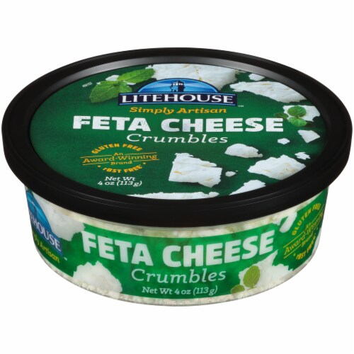 Litehouse Simply Artisan Feta Cheese Crumbles Perspective: front