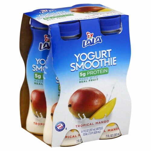 LaLa Tropical Mango Yogurt Smoothies Perspective: front