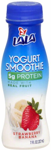 LaLa® Strawberry Banana Yogurt Smoothie Perspective: front