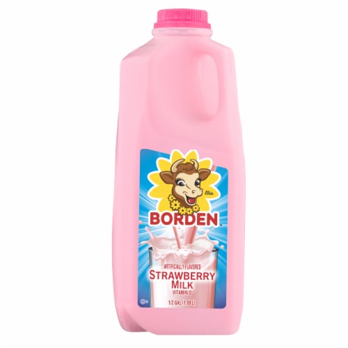 Borden™ Strawberry Whole Milk - Half Gallon, .5 gal - Kroger