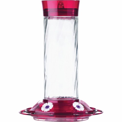 More Birds Diamond Hummingbird Feeder - Red Perspective: front