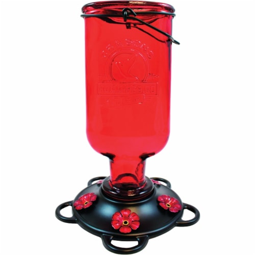 More Birds® Elixir Hummingbird Feeder - Red Perspective: front