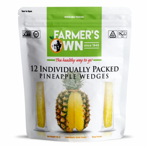 Farmer's Own Pineapple Wedges, 12 ct / 30 oz - Kroger