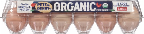 Pete & Gerry's Organic Free Range Large Eggs Perspective: front
