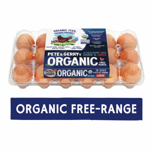 Pete and Gerry's® Large Organic Free Range Eggs Perspective: front