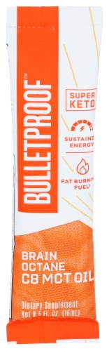 Bulletproof™ Power Up Brain Octane Go Pack C8 MTC Oil Perspective: front