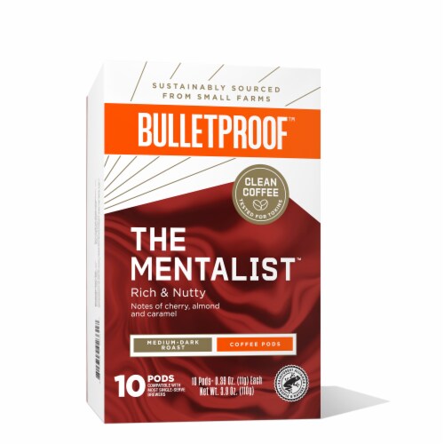 Bulletproof™ The Mentalist Medium Roast Coffee Pods Perspective: front