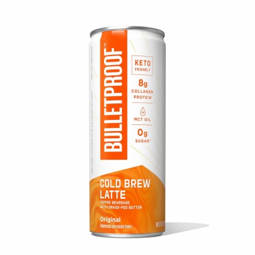 Bulletproof Original + Collagen Cold Brew Coffee Perspective: front