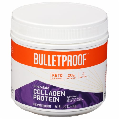 Bulletproof™ Chocolate Collagen Protein Perspective: front