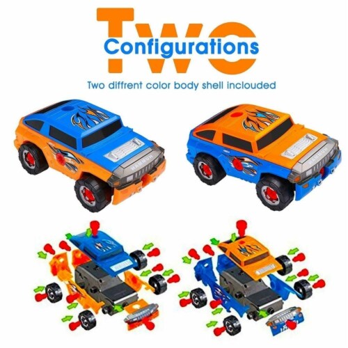 Build your own car kit toy top
