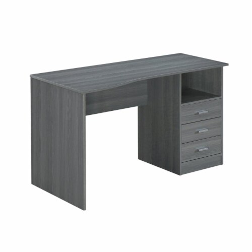 Techni Mobili Classic Writing Desk in Gray 1 Baker s