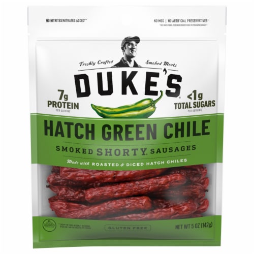 Duke's® Hatch Green Chile Smoked Shorty Sausages Perspective: front