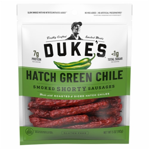 Duke's® Hatch Green Chile Smoked Shorty Sausages Perspective: front