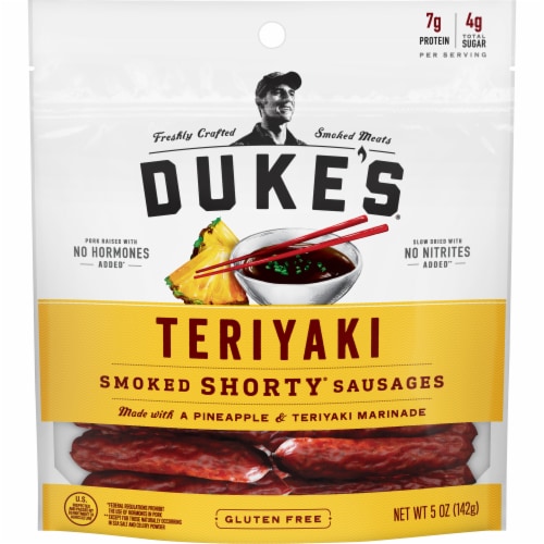 Duke's Teriyaki Smoked Shorty Sausages Perspective: front